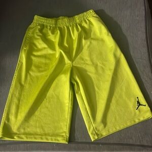 Air Jordan Boys XL Athletic Shorts in Neon Green